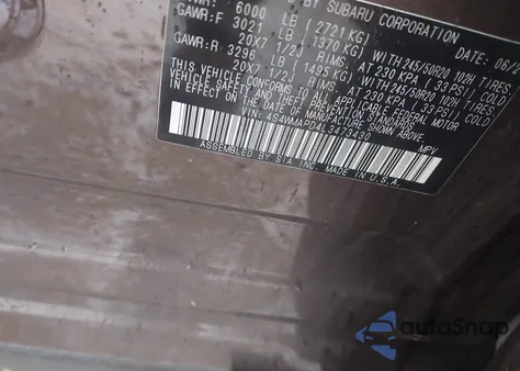 2020 Subaru Ascent Limited z USA, uszkodzony, nr VIN 4S4WMAPD4L3473430